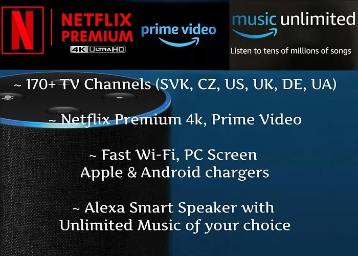 E2 Luxury Oldtown - 2x Parking, Foodstore, Pcscreen, Netflix, Unlimited Music, Crib, Babychair, Fastwifi, Aircon Apartmán Košice